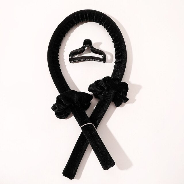 Velvet Heatless Curling Rods Hair Headbands Silk Hair Rollers Curlers Ribbon Wet and Wavy Bundles Flexi Hair Tools Wave Formers