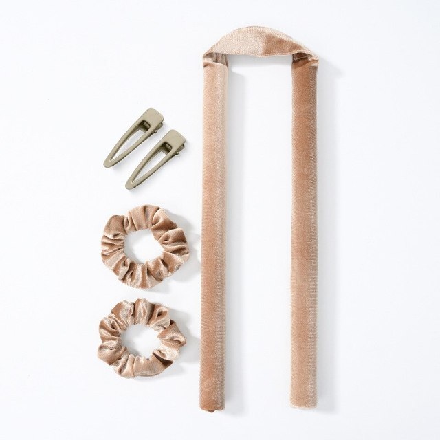 Velvet Heatless Curling Rods Hair Headbands Silk Hair Rollers Curlers Ribbon Wet and Wavy Bundles Flexi Hair Tools Wave Formers