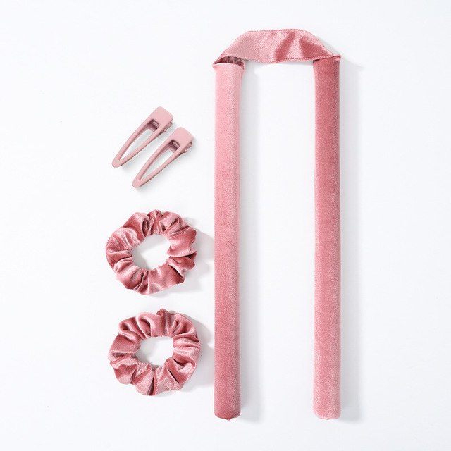 Velvet Heatless Curling Rods Hair Headbands Silk Hair Rollers Curlers Ribbon Wet and Wavy Bundles Flexi Hair Tools Wave Formers