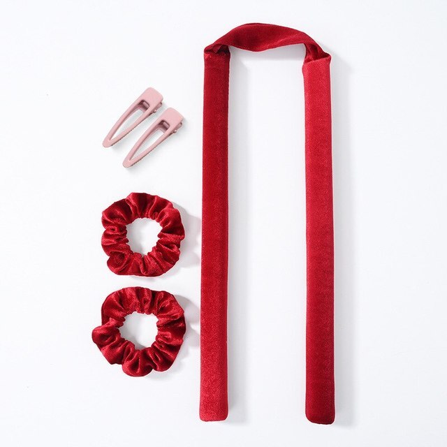 Velvet Heatless Curling Rods Hair Headbands Silk Hair Rollers Curlers Ribbon Wet and Wavy Bundles Flexi Hair Tools Wave Formers