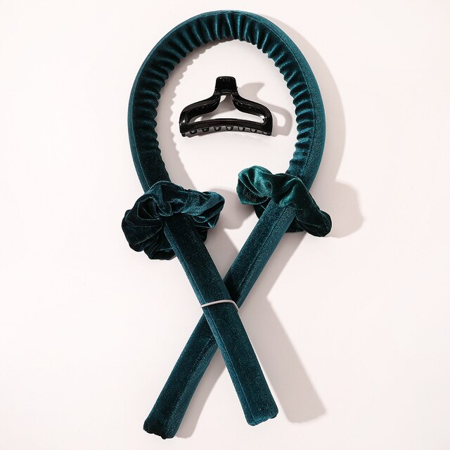 Velvet Heatless Curling Rods Hair Headbands Silk Hair Rollers Curlers Ribbon Wet and Wavy Bundles Flexi Hair Tools Wave Formers