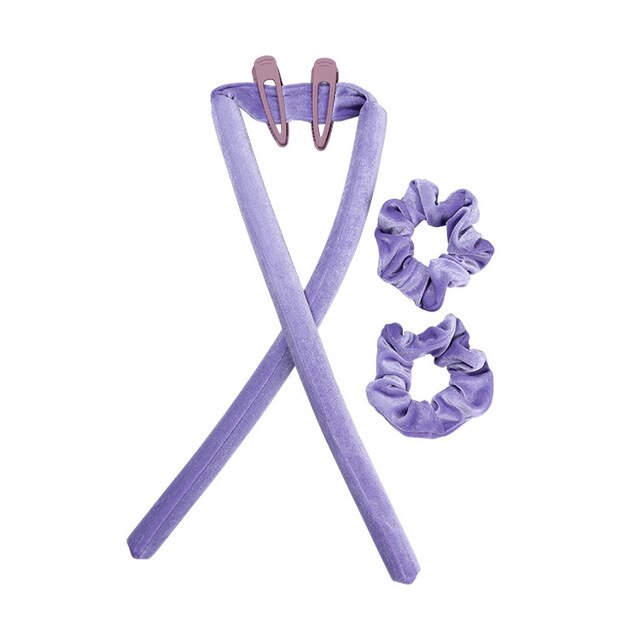 Velvet Heatless Curling Rods Hair Headbands Silk Hair Rollers Curlers Ribbon Wet and Wavy Bundles Flexi Hair Tools Wave Formers